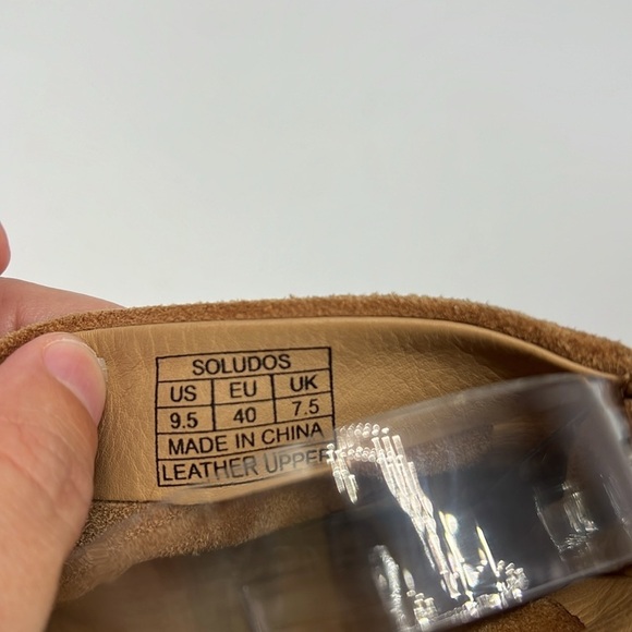 Soludos - Venetian Brown Suede Ankle Zip Heeled Pointed Toe Bootie Size 9.5 - Picture 10 of 16